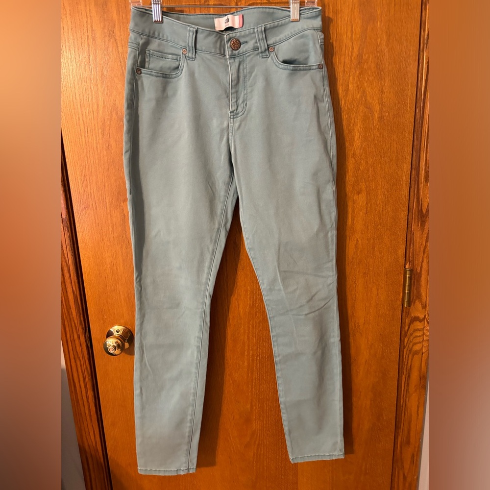 CAbi  Womens Curvy Skinny Fit Jeans Aqua Blue Size‎ 8